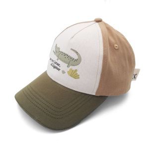 kids boy-cap crocodile wollweib/tee