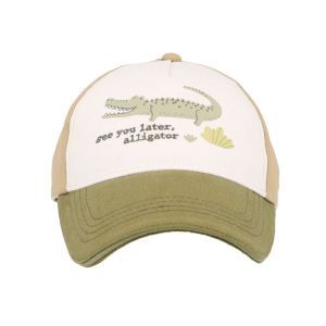 kids boy-cap crocodile wollweib/tee