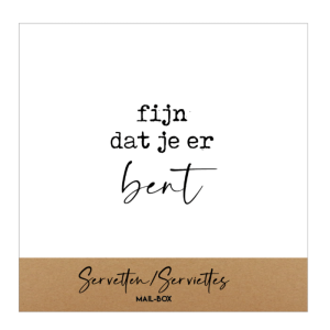 Fijn dat je er bent wit